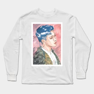 Kim Hongjoong ATEEZ Watercolour Painting Long Sleeve T-Shirt